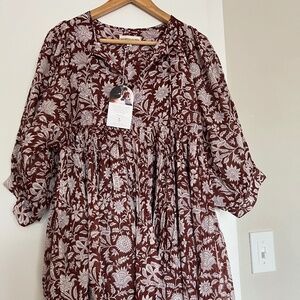 Daughter of India Kyra Mini Dress ~ Wine